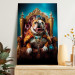 Konst AI Dog English Bulldog - Animal in the Role of King on the Throne - Vertical 150259 additionalThumb 5