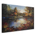 Cuadro XXL Lake in Autumn - An Orange-Brown Landscape Inspired by Monet [Large Format] 151159 additionalThumb 2
