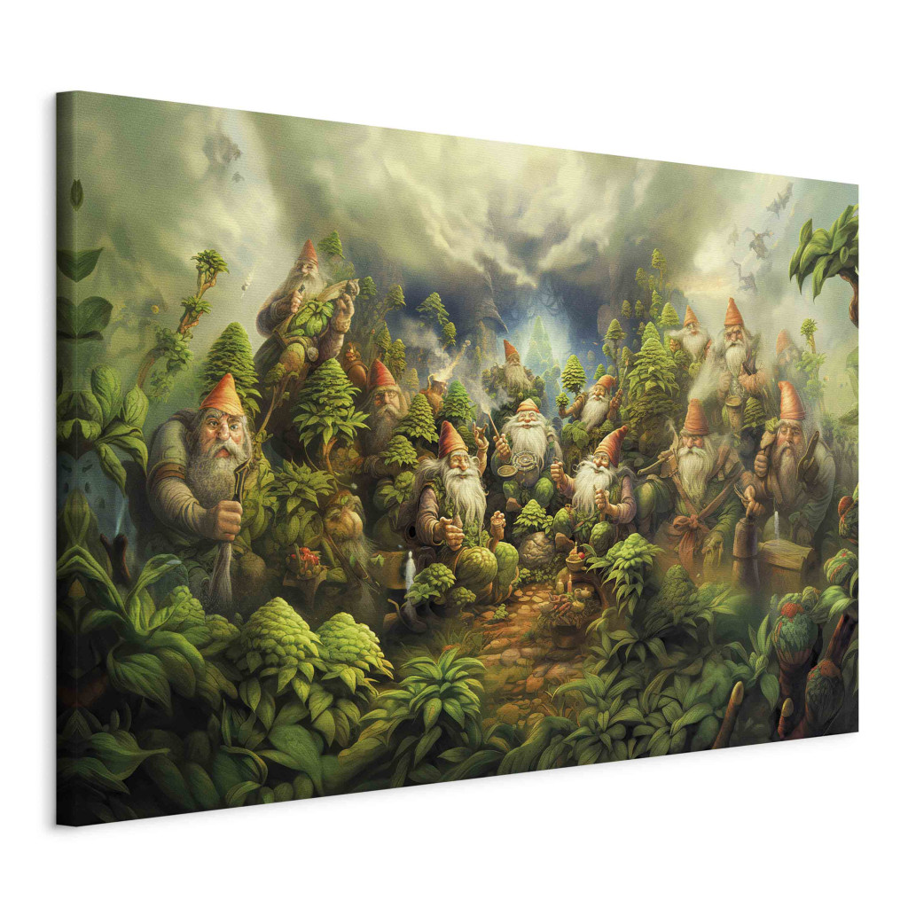 Duży Obraz XXL Zwariowane Leśne Krasnoludy - Odpoczynek Na łonie Natury [Large Format]