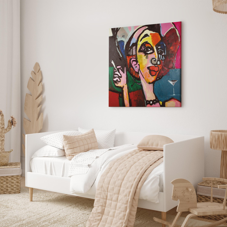 Leinwandbild Frau - inspiriert von Picasso 49159 additionalImage 4