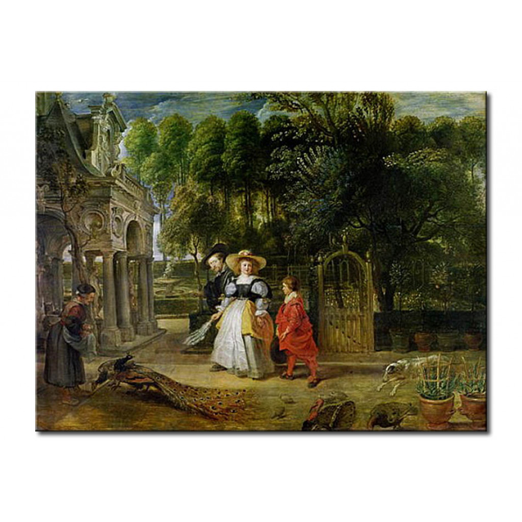 Schilderij  Peter Paul Rubens: Rubens And Helene Fourment