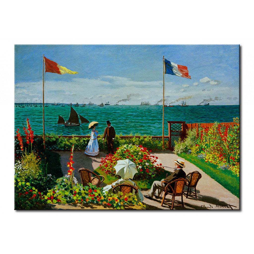 Schilderij  Claude Monet: Terrasse à Sainte-Adresse