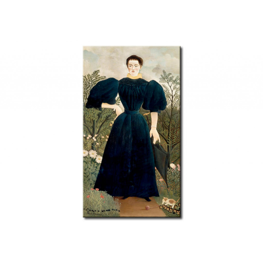 Schilderij  Henri Rousseau: Portrait De Femme