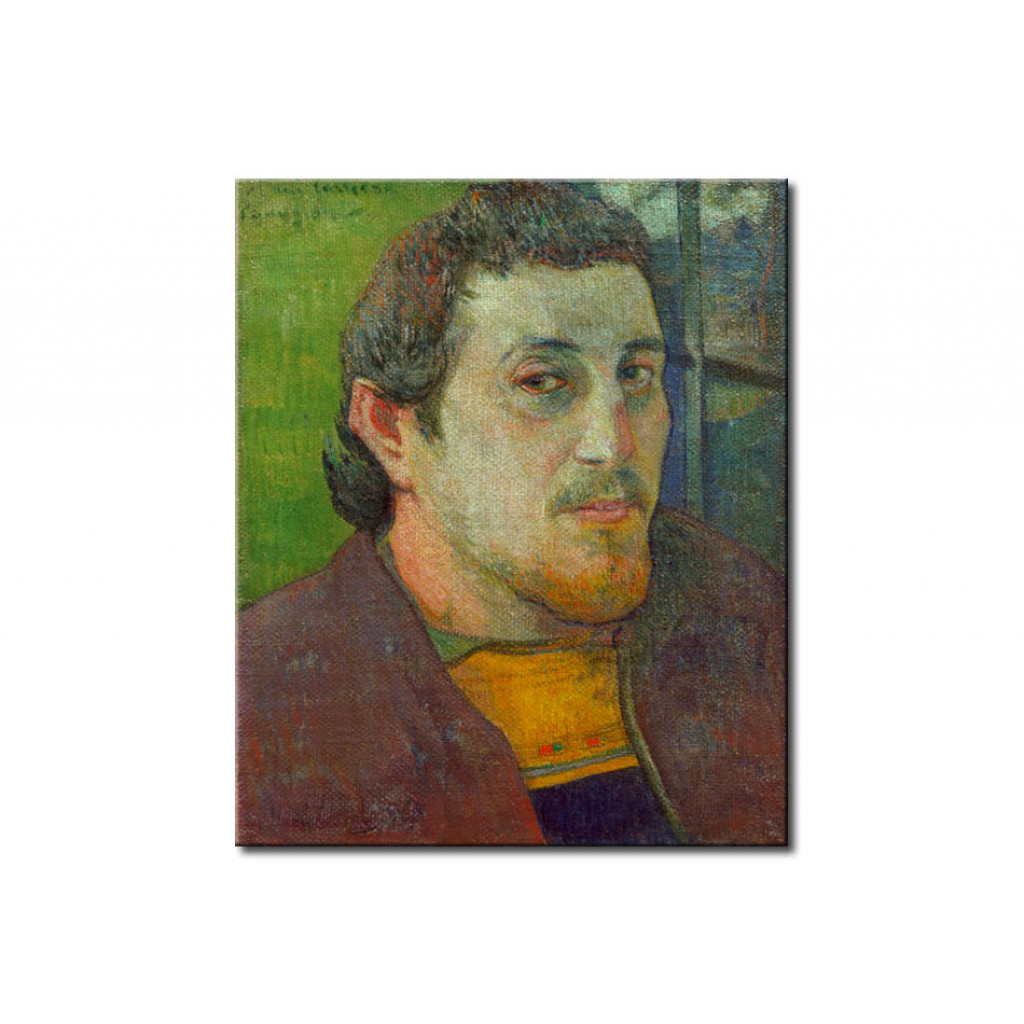 Schilderij  Paul Gauguin: Selbstbildnis, Charles Laval Gewidmet (später Eugène Carrière)