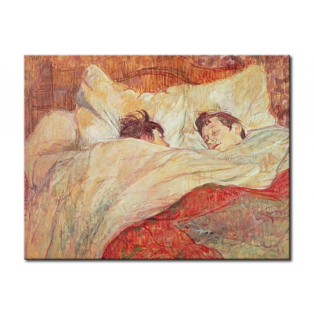 Schilderij  Henri De Toulouse-Lautrec: The Bed