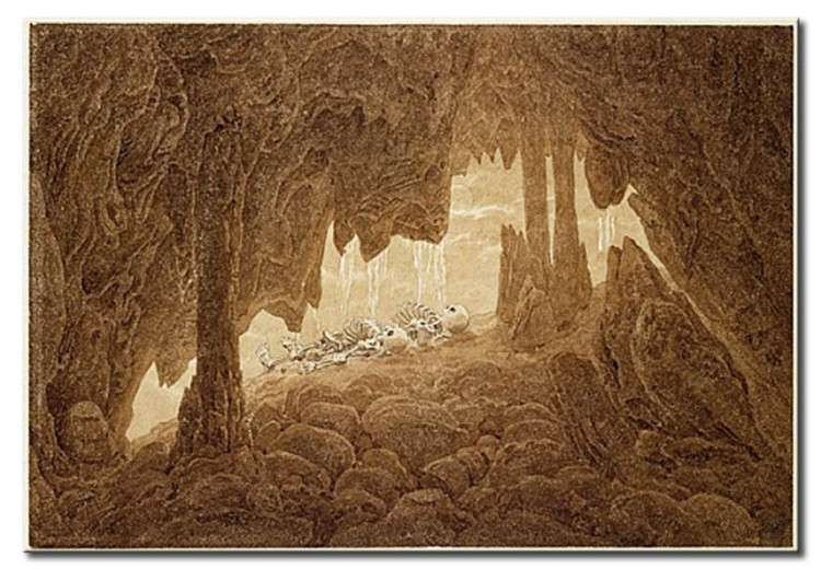 Réplica de pintura Esqueleto de la Cueva 54059