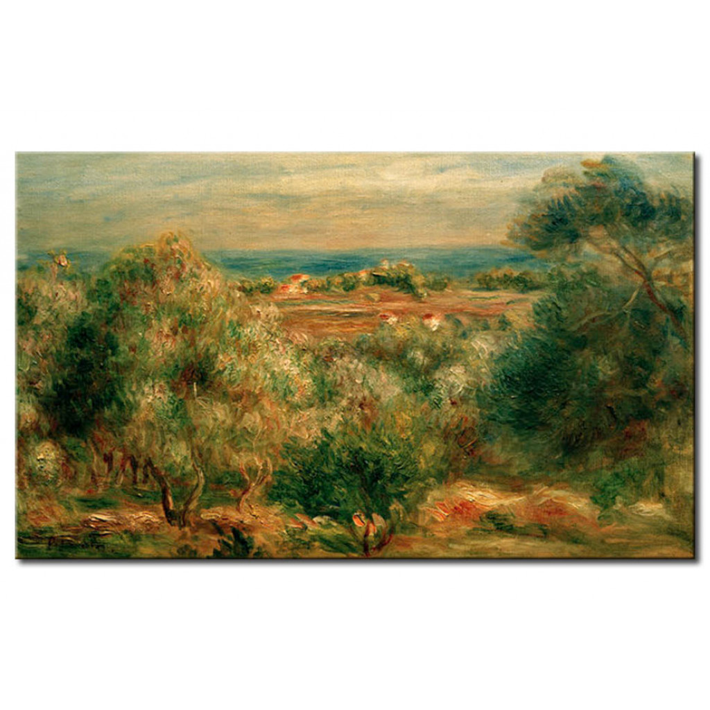 Schilderij  Pierre-Auguste Renoir: Blick Von Haut-Cagnes Aufs Meer