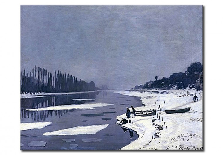 Reprodukcja obrazu Ice on the Seine at Bougival 54759