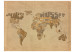 Fototapeta Mapa odkrywców - mapa świata z podpisami krajów do pokoju nastolatka 59959 additionalThumb 1