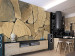 Wall Mural Rustic Wall - Background with Arranged Stone Design in Natural Pattern 60959