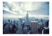 Carta da parati moderna New York blu - architettura con Empire State Building 61559 additionalThumb 1