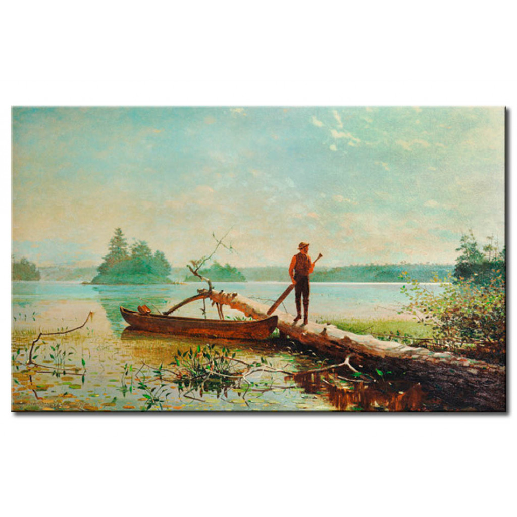 Schilderij  Winslow Homer: An Adirondack Lake