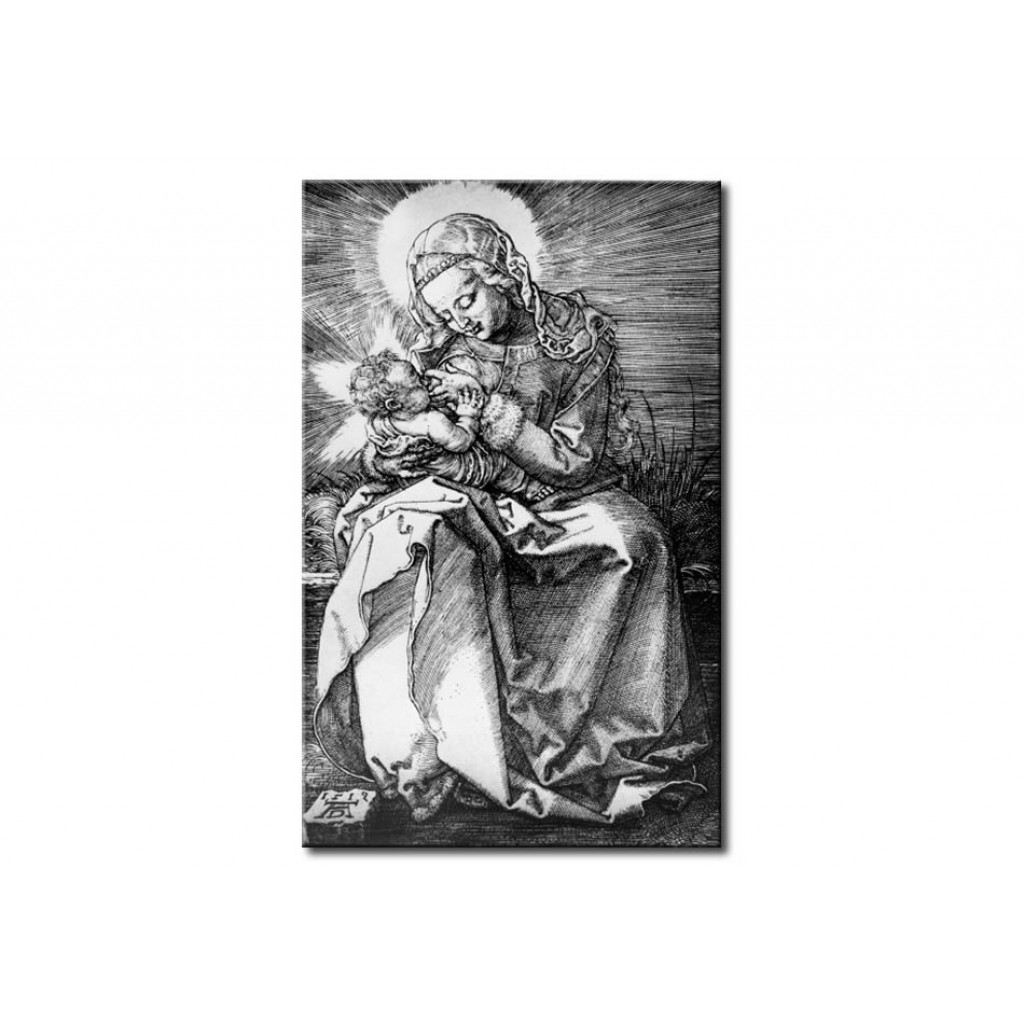 Schilderij  Albrecht Dürer: Mary Suckling The Child