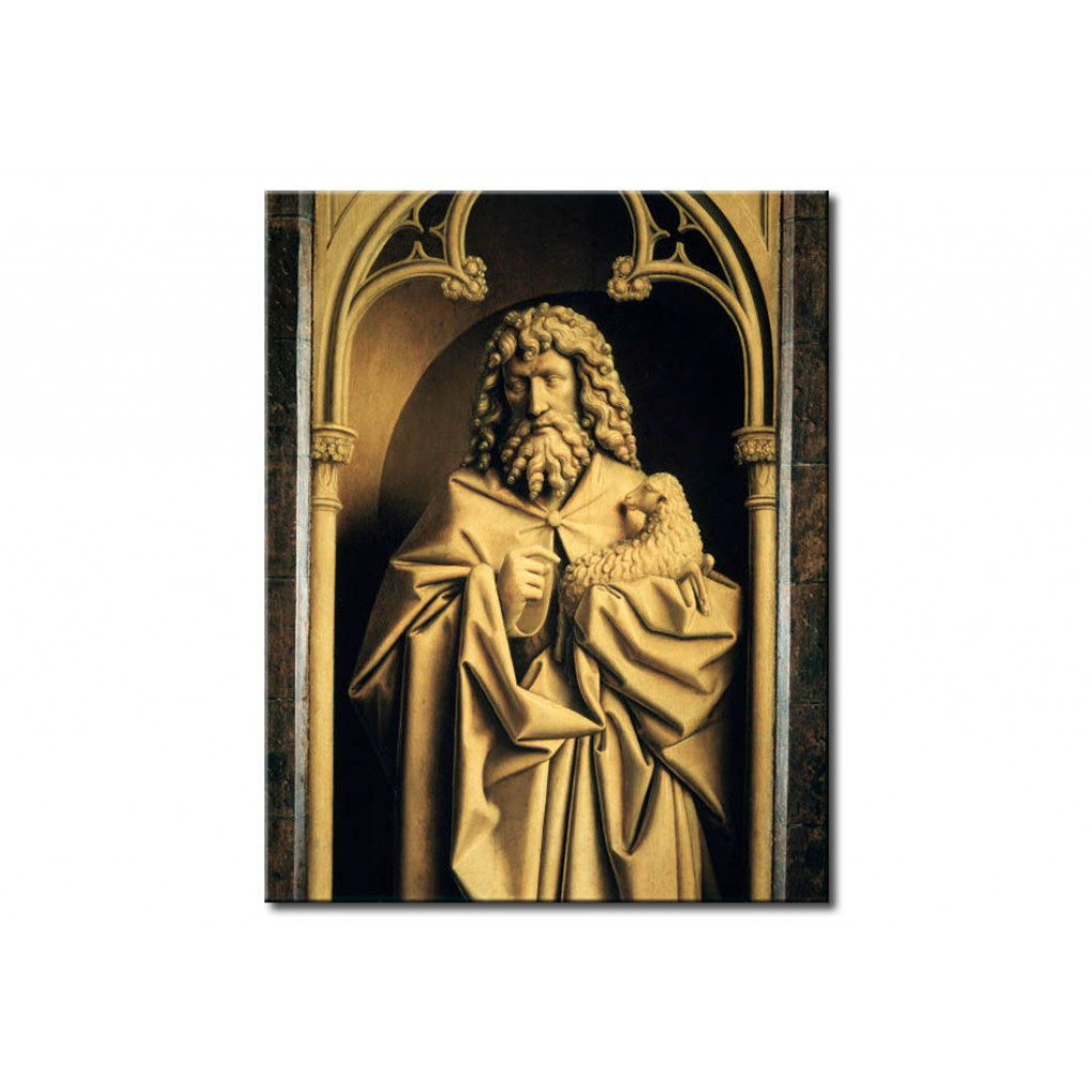Schilderij  Jan Van Eyck: St Joyhn The Baptist