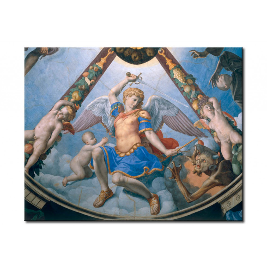 Schilderij  Agnolo Bronzino: The Trinity Amongst Saints