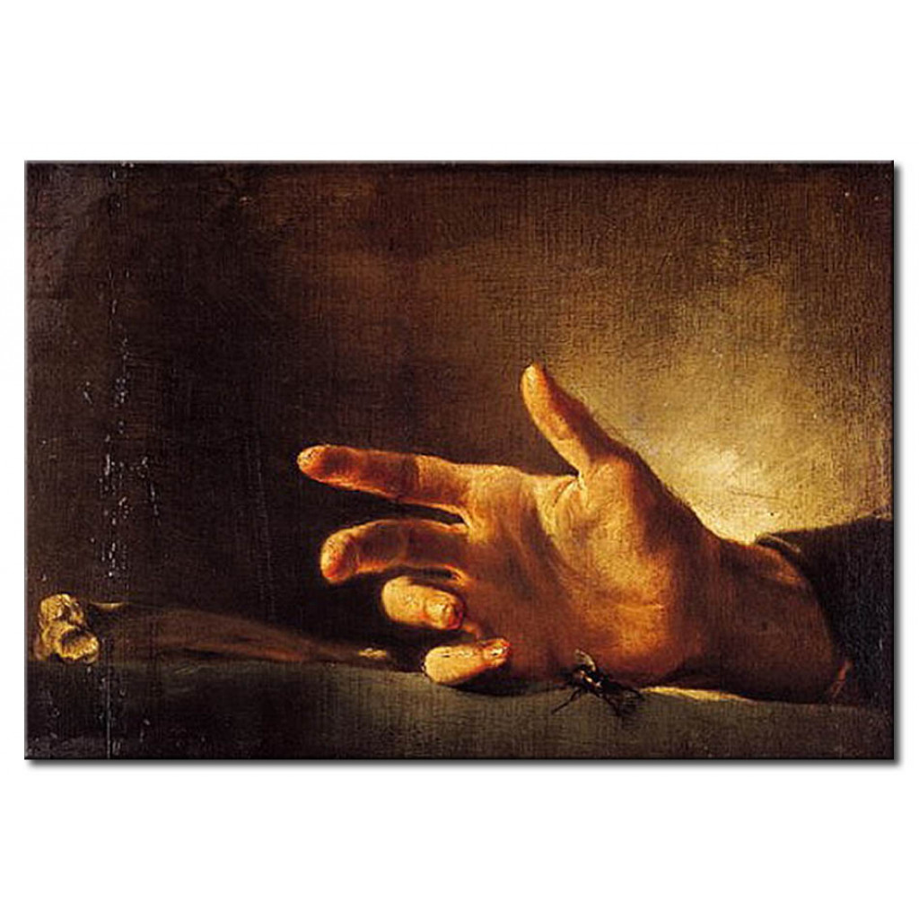 Schilderij  Théodore Géricault: Study Of A Hand