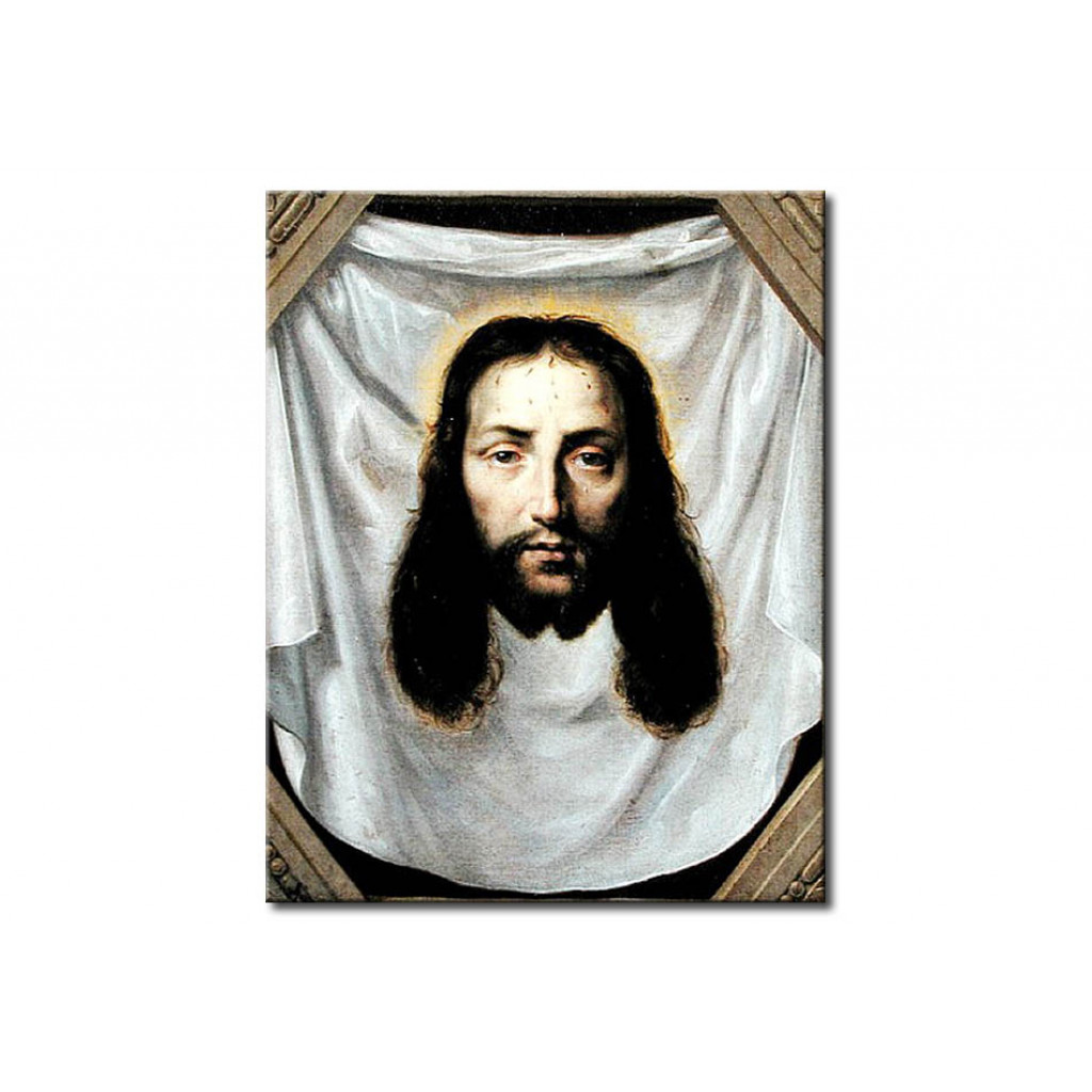 Schilderij  Philippe De Champaigne: The Shroud Of St. Veronica