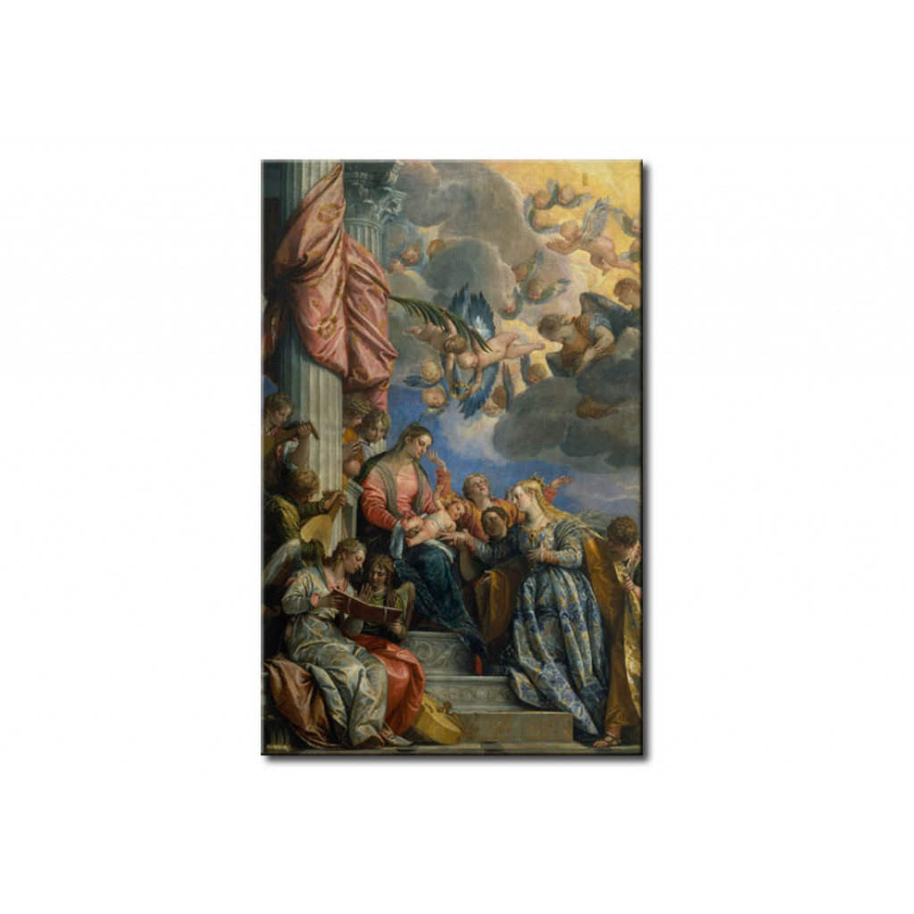 Schilderij  Paolo Veronese: The Mystic Marriage Of St. Catherine Of Alexandria