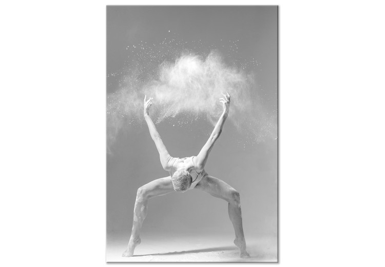 Leinwandbild Ausdruck im Tanz (1-teilig) - Ballett in Schwarz-Weiß