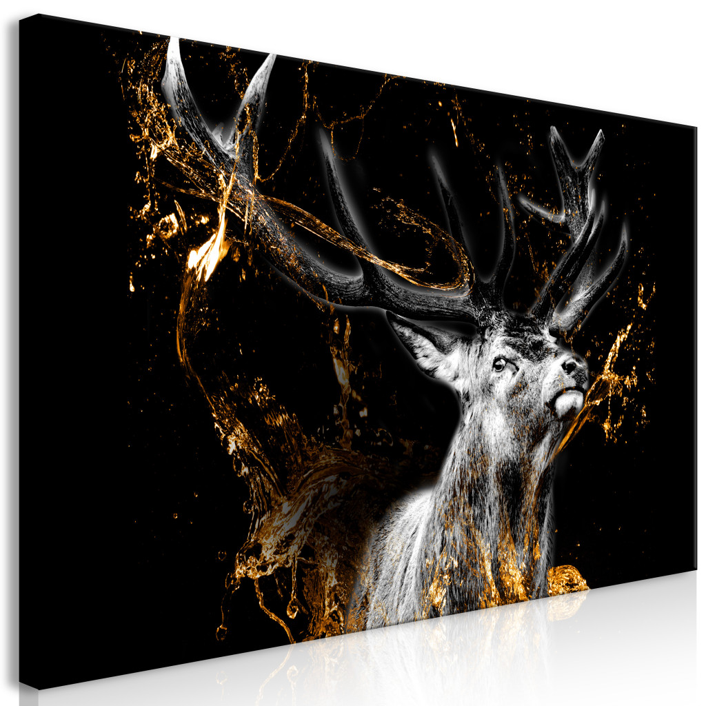 Schilderij Golden Deer II [Large Format]