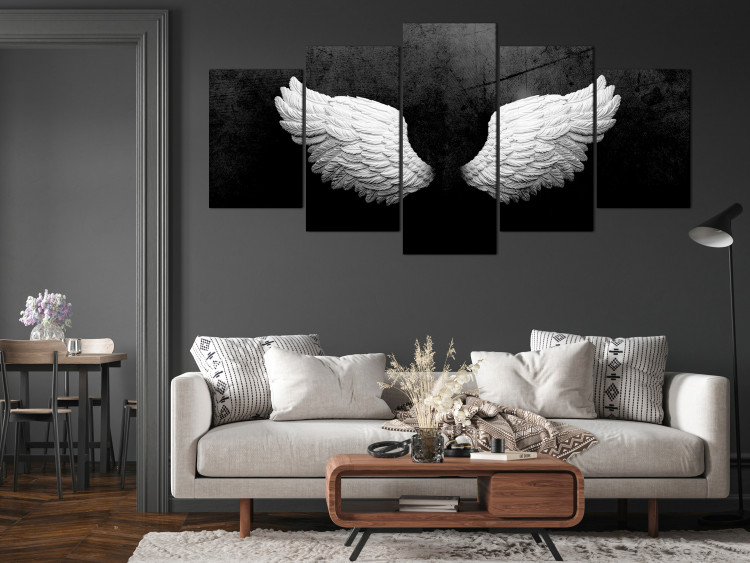 Quadro em tela Feathered Wings (5 Parts) Wide 142869 additionalImage 3