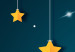 Fototapete Himmelsgewölbe - türkiser Nachthimmel mit Sternen für Kinder 142969 additionalThumb 4