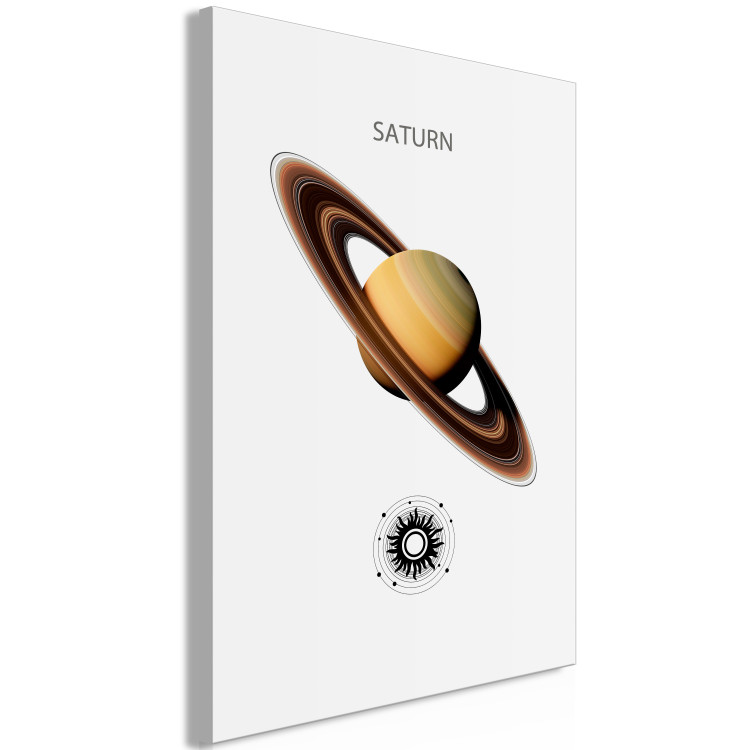 Canvas Dynamic Saturn - Cosmic Lord of the Rings with the Solar System 146469 additionalImage 2