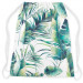 Worek plecak Lekkie liście - tropikalna roślinność w akwarelowym stylu na białym tle 147369 additionalThumb 3