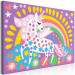 Painting Kit for Children Cheerful Gallop - Colorful Unicorn on the Background of a Rainbow and Flowers 149769 additionalThumb 5