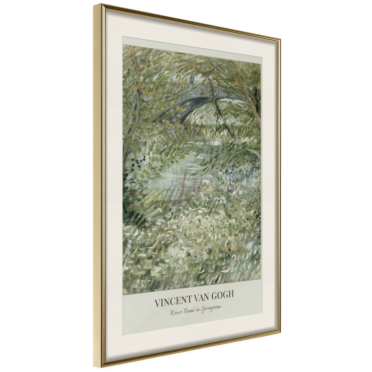 Poster Van Gogh Reproduction - The Riverside in Spring in Shades of Green 150069 additionalImage 10