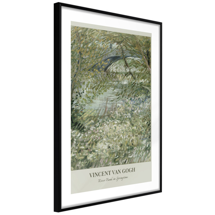 Poster Van Gogh Reproduction - The Riverside in Spring in Shades of Green 150069 additionalImage 6