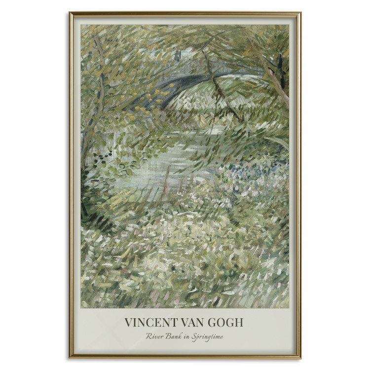 Poster Van Gogh Reproduction - The Riverside in Spring in Shades of Green 150069 additionalImage 24