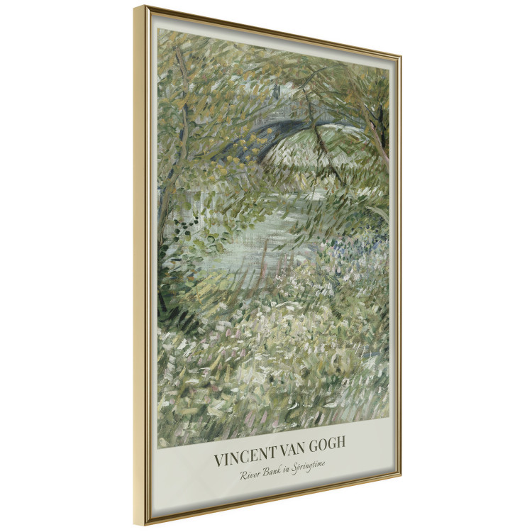 Poster Van Gogh Reproduction - The Riverside in Spring in Shades of Green 150069 additionalImage 8