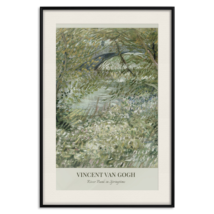 Poster Van Gogh Reproduction - The Riverside in Spring in Shades of Green 150069 additionalImage 26