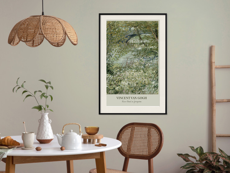 Poster Van Gogh Reproduction - The Riverside in Spring in Shades of Green 150069 additionalImage 19