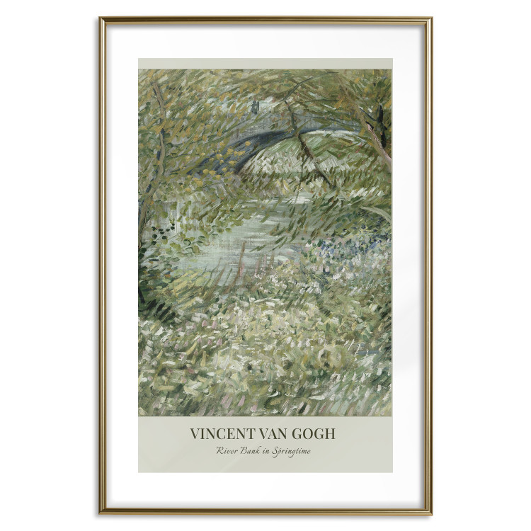 Poster Van Gogh Reproduction - The Riverside in Spring in Shades of Green 150069 additionalImage 23