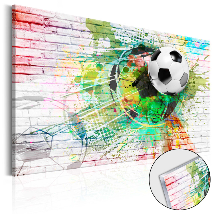 Sobreimpresión en vidrio acrílico Colorful Sport (Football) [Glass] 150769