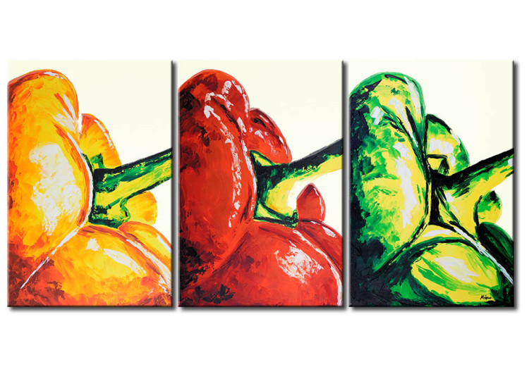 Canvas Three peppers 47469