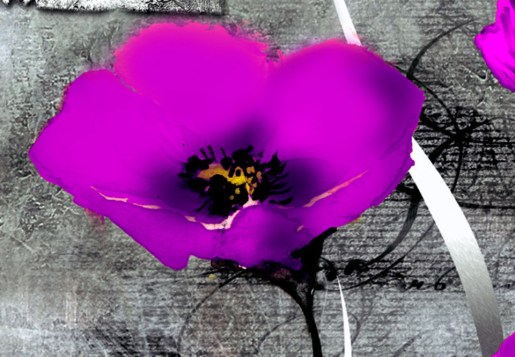 Leinwandbild Meadow: Purple Poppies 50369 additionalImage 5