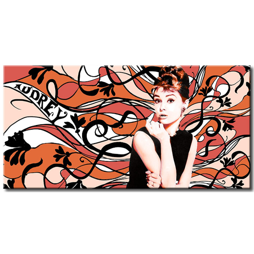 Målning Audrey Hepburn