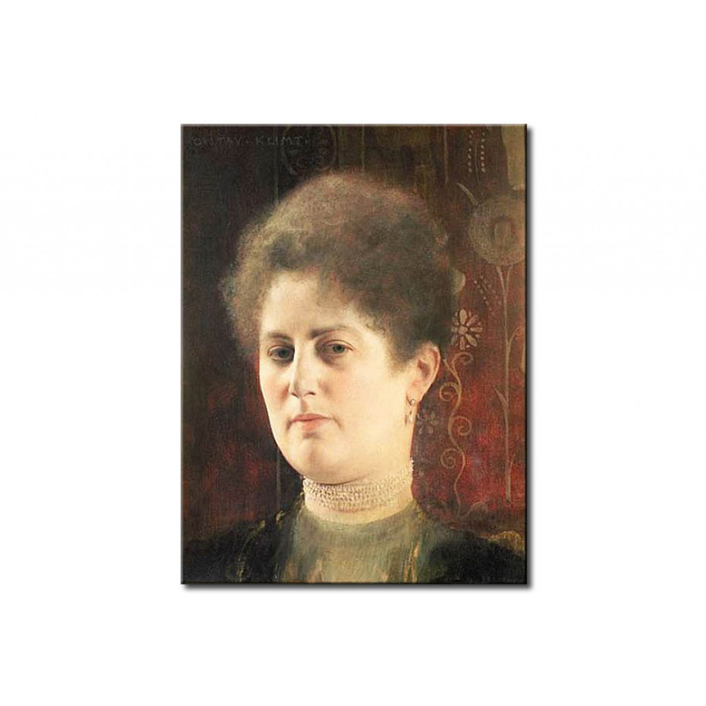 Schilderij  Gustav Klimt: Portrait Of A Lady