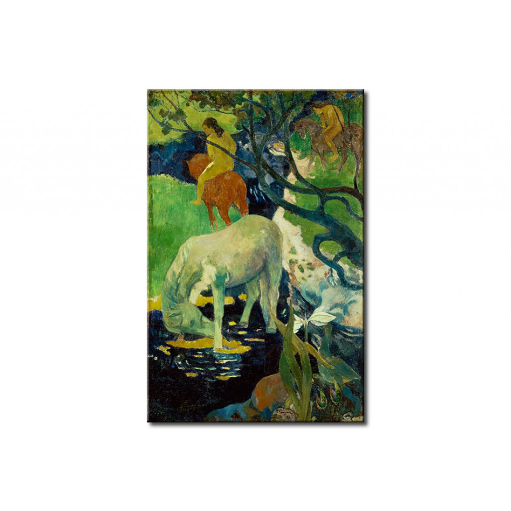 Schilderij  Paul Gauguin: Le Cheval Blanc