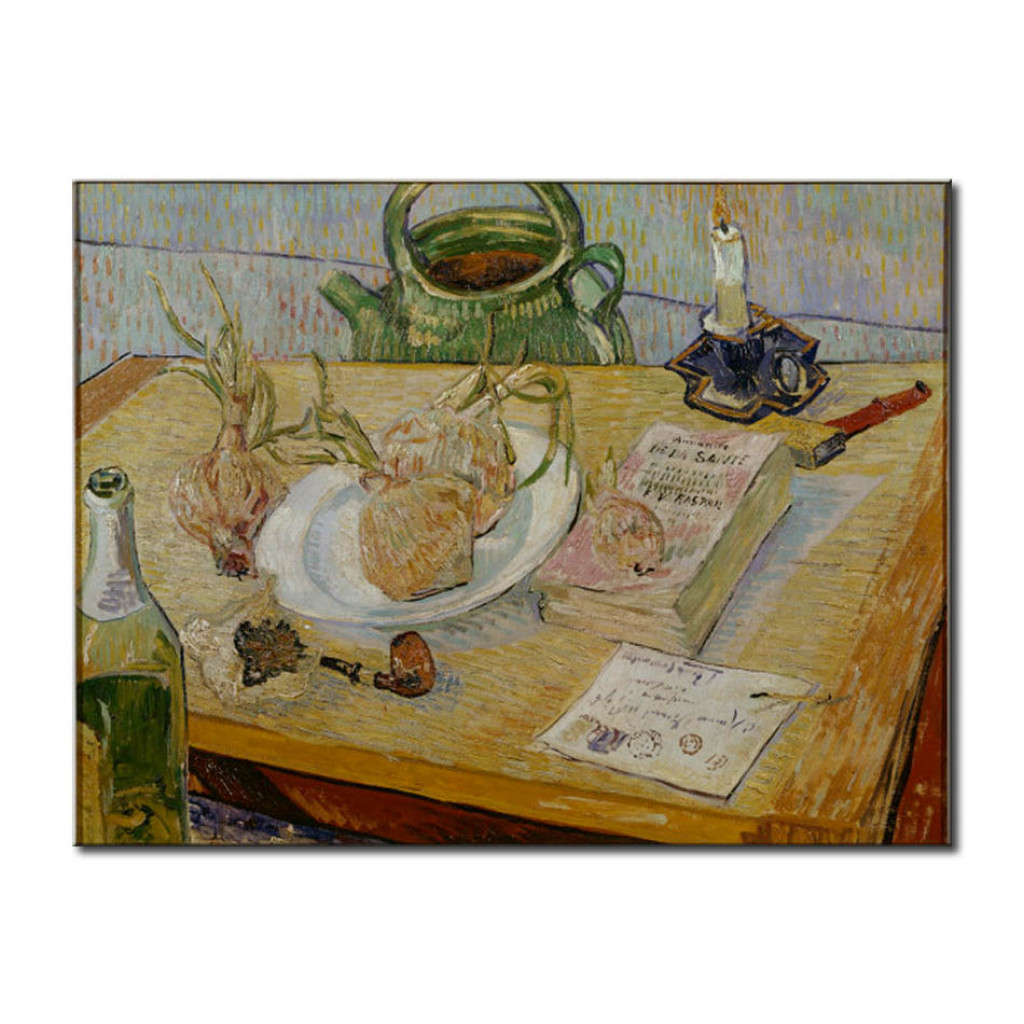 Reprodukcja Obrazu Still Life With Drawing Board, Pipe, Onions And Sealing-Wax