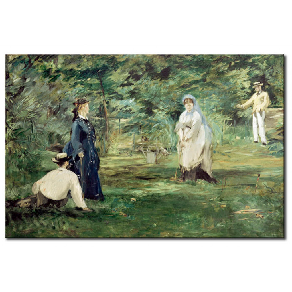 Schilderij  Edouard Manet: La Partie De Croquet à Paris