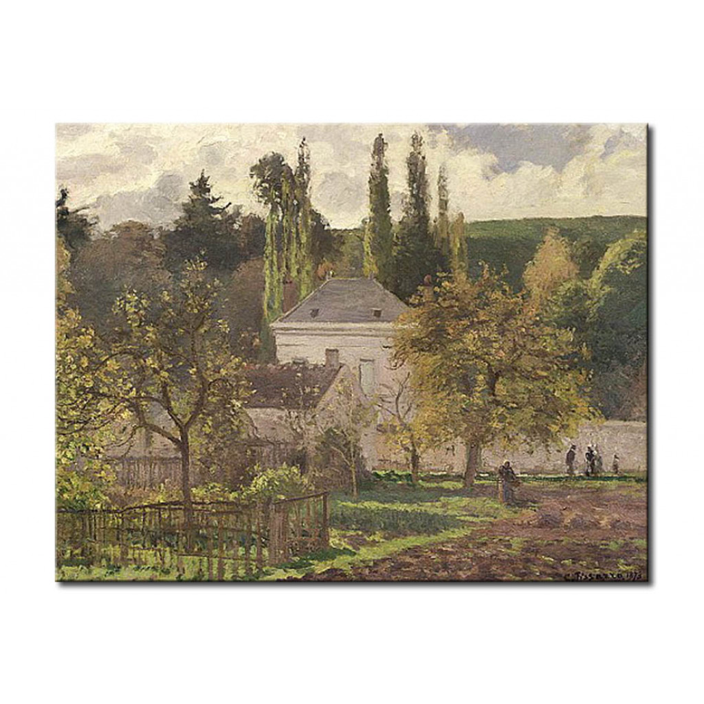 Schilderij  Camille Pissarro: House In The Hermitage, Pontoise