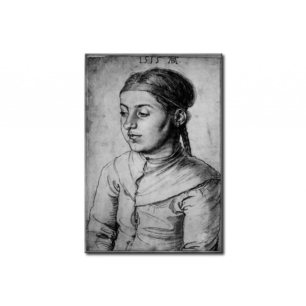 Cópia Impressa Do Quadro Portrait Of A Young Girl