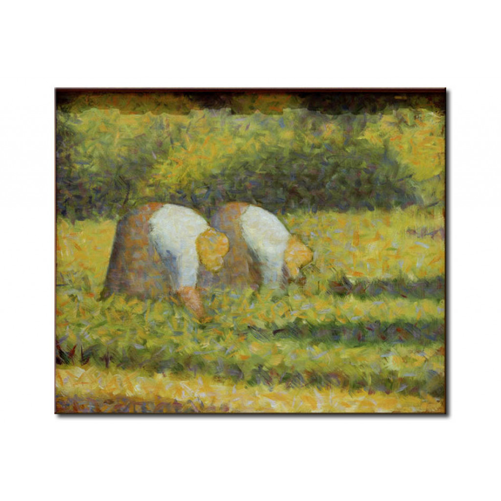 Schilderij  Georges Seurat: Paysannes Au Travail