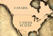 Bild auf Leinwand World Map: The Sands of Time  91869 additionalThumb 5
