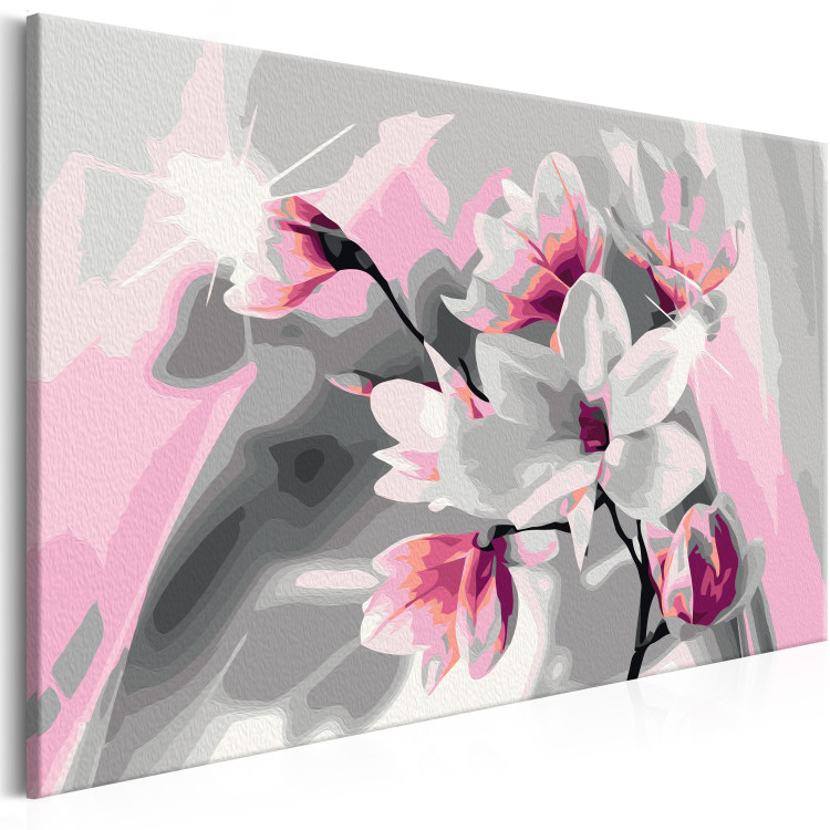 Paint by number Magnolia (Grey Background) 107179 additionalImage 4