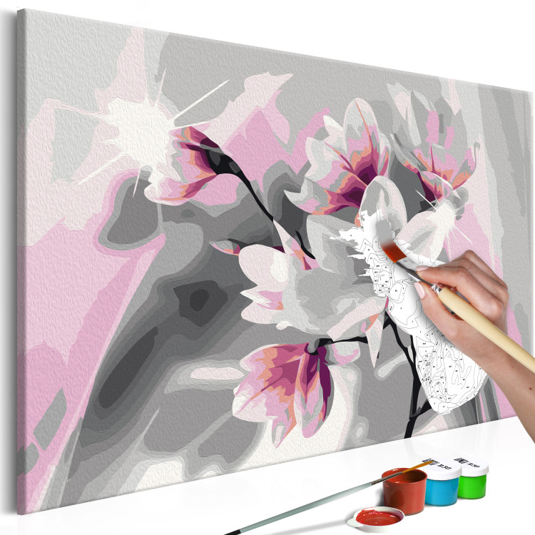 Paint by number Magnolia (Grey Background) 107179 additionalImage 7